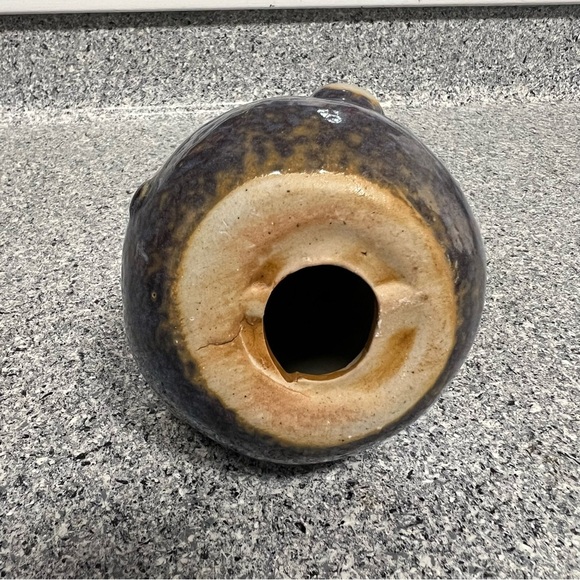 Blue and Cream Ceramic Antique Santa - Picture 5 of 7